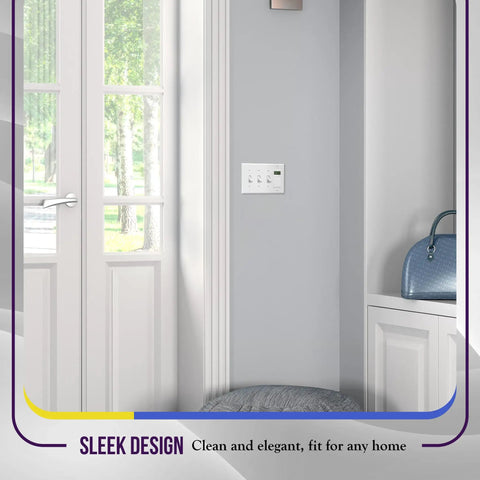 Combination Triple Toggle And Single Decorator Rocker Outlet Wall Plate Four Gang Standard Size 4.5 By 8.19 Inches Built Tough Durable Polycarbonate Thermoplastic UL Listed White
