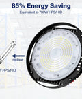 Ultra Bright 160W UFO LED High Bay Light for Warehouse Garage and Workshop, 24000 Lumen 5000K, aluminum, replaces 700W HPS