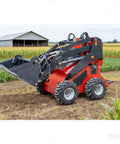 Quick-Attach Tracked Mini Skid Steer Loader With 10-Second Attachment Swap System on farmland