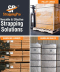 Industrial Strength Polypropylene Pallet Strapping Roll Half Inch Thick With 7200 Feet Of Embossed Banding securing pallets and bundles