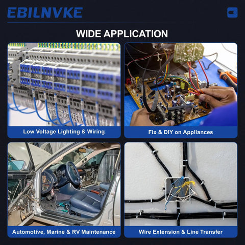 Applications of 3 Wire Plug In Connector With Locking Buckle 18 To 22 AWG Pack Of 20 for various wiring tasks