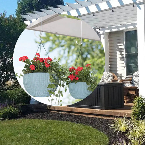 Set of 6 10 Inch White Steel Heavy Duty S Hooks With Rubber Caps For Kitchen Bathroom Garage Outdoor Hangers Towels Hats Keys Plants Wall Mounts And More This Is A Must Have Everyday Essential showcasing outdoor plant hanging