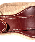 Leather work belt detail, part of the XXL Stronghold Belt System For Pro Contractors Heavy Duty Contractor Grade Tool Belt Setup