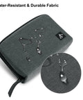 Must Have Electronic Organizer Travel Case Water Resistant Cable Bag For Cords, Chargers, Hard Drives, Power Banks And Small Tech Essentials