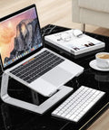 Detachable Aluminum Laptop Stand For Desk, Ultra Stable Mount Fits 10 To 16 Inch Laptops Like MacBook Air Pro Dell HP And More
