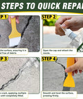 Steps for using Straight Up Tough Self Leveling Concrete Crack Filler And Cement Joint Sealant for Driveways Patios Sidewalks.