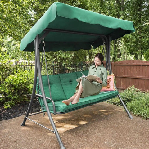 Replacement Swing Canopy For 2 To 3 Seater Swing Waterproof UV Resistant Fabric Made From 210D Cloth For Garden Patio