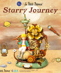 Little Prince Starry Journey Building Set Vintage Mechanical Pocket Watch Inspired Model With Gears Telescope And Golden Rose