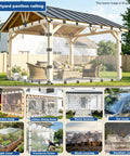 Tough As Nails Heavy Duty Clear Tarp 6 X 12 Ft waterproof tarp used in outdoor dining area for weather protection.