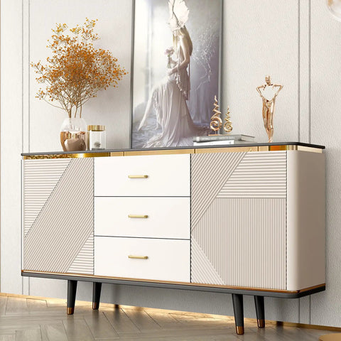 White dresser with 25 Pack Gold Cabinet Handles 3 Inch Center Hole Solid Zinc Alloy Brushed Gold Drawer Pulls Cupboard Hardware