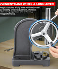 Premium Quality Hella Durable 1 Ton Manual Arbor Press With Comfort Grip Handwheel for precise control and easy operation.