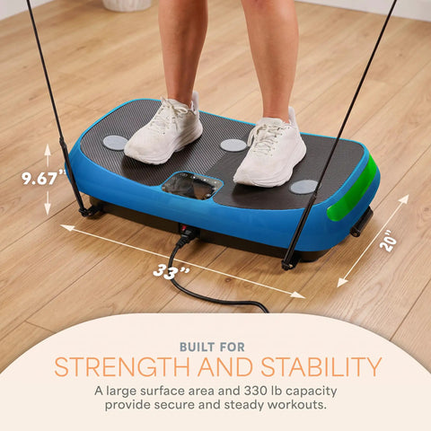 Legit 4D Curved Vibration Plate Exercise Machine With Triple Motor Seven Modes And Sixty Speeds Vibrating Platform with sturdy surface.