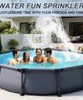 Dual Spray Head Pool Fountain Waterfall Kit With Two Heads For Above Ground And In Ground Pools Cools And Warms Water Faster