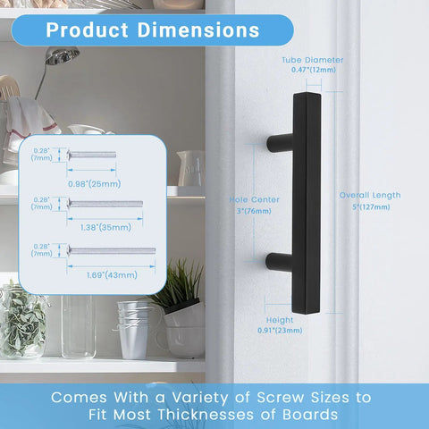 Straight Up Killer 12 Pack Square Cabinet Pulls In Matte Black 3 Inch Center To Center Drawer Handles Made From Tough Stainless Steel For Epic Kitchen And Farmhouse Bath Renovations
