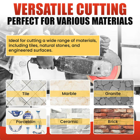 Four And A Half Inch Tile Cutting Diamond Blade Set Three Pack With Two Lock Nuts For Porcelain Ceramic Marble And Granite