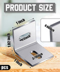 Badass Steel Table Top Fasteners And Heavy Duty Connectors Silver Finish 36 Piece Kit, 1 inch steel bracket size shown.