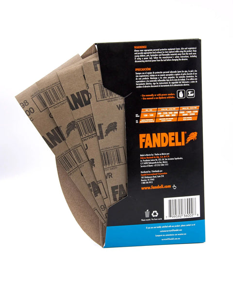 Box of Waterproof Sandpaper Kit Pro Grade With 36 Assorted Grit Sheets From 120 To 2500 For Car Polishing Wood Furniture And Metal Sanding.