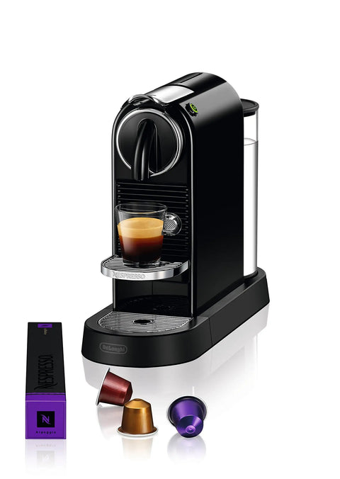 CitiZ Original Espresso Machine Black For Home Baristas Sleek Compact Capsule Coffee Maker With Easy One Tap Espresso Shots