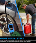 Portable Fuel Transfer Pump With Auto Stop Sensor 51 Inch Hose 3.2 Gallons Per Minute Fast And Safe Gas Can Pump used on car