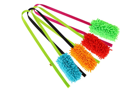 Long Handle Tug Toy For Dogs With Microfiber Plush Bite Training Tool For Serious Chewers Interactive Tugging Agility