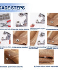 9.5mm Metal Snap Button Kit With Fastener Pliers 800 Pieces And 200 Sets for clothing installation steps guide