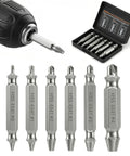 Damaged Screw Extractor Set For Stripped Screws And Bolts, Easy Remove Drill Bit Kit With Storage Case, Beefy Tool front view