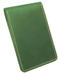 Green Personalized Leather Golf Yardage Book Holder and Scorecard Cover for Golfers, Custom Yardage Book Keeper, Pocketable Golf Accessory