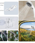 On The Go Portable Electric Camping Shower With Built In 5000mAh Battery Ideal For Indoor Outdoor Use Car Washing Pet Bathing