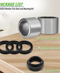 High Quality Plug And Play Top Load Washer Bearing And Seal Kit with two bearings and three seals for washer repairs