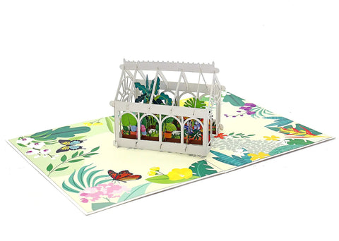 Greenhouse Floral 3D Pop Up Birthday Card For Women With Included Message Note And Envelope A Totally Thoughtful Gift For Mom Wife Sister Her That Feels Special And Handcrafted