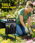 Heavy Duty Garden Pouches For Kneeler With Handle, Portable Tool Organizer Bags With Multiple Pockets, Outdoor Gardening