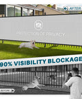 4 Foot By 25 Foot Fence Privacy Screen Heavy Duty Windscreen Fencing Mesh Shade Net Cover For Outdoor Wall Backyard Patio Deck And Porch Grey Made With 100 Percent HDPE 150 GSM Breathable Weatherproof displayed