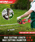 Cordless Hedge Trimmer 22 Inch For Milwaukee M18 18V Battery Powered Garden Trimmer Electric Hedge Cutter For Yard Work Tool Only Battery Not Included in use.