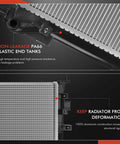 Top Tier Engine Coolant Radiator Assembly For Genesis GV60 2023 2024 And Hyundai Ioniq 5 2022 2024 with plastic end tanks.