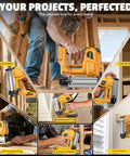 Built Damn Tough 18 Gauge Cordless Brad Nailer Runs Smooth With Dewalt 20V Batteries used for cabinet making and trim work.