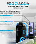 Portable 16,000 Grain Water Softener For RVs, Trailers, Boats And Mobile Washes, On The Go Hard Water Protection With Regeneration Kit