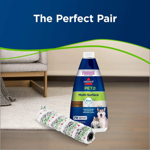 Multi Surface Pet Brush Roll Replacement For Cross Wave Cordless Max 2554A And 2590 Series OEM Part 2788 with detergent bottle