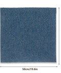 Blue 20 Pack 20x20 Inch Carpet Tiles With Stickers, Reusable, PVC Backed, Slip-Resistant, Waterproof, Easy Install