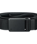 Stretch Nylon EDC Belt With Magnetic Buckle For Everyday Carry Golf Tactical Work And Holster Use Ultralight Comfort And Flexible Fit Size Small 28 To 32 Inches displayed coiled up