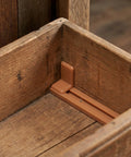 Universal L Shape Drawer Glides Kit 50 Pieces Tack In Drawer Sliders for Furniture inside a wooden drawer corner view