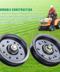 Two Pack Idler Pulley Kit 4.25 Inch Drop In Replacement For Cub Cadet RZT 50 LTX 1040 LT1045 LTX 1050 Decks on grass with mower