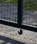 Beefy Heavy Duty Adjustable Gate Wheel with Rubber Caster and Iron Plate for commercial and residential fence gates
