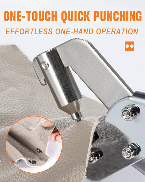 Heavy Duty Pro Grade Snap Fastener Tool Kit With Case And 100 Sets Of 15mm Metal Snaps In Four Colors Plus Silver Screw On Snaps demonstration