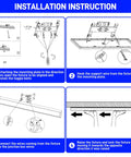 Installation instructions for Lit 1x4 LED Flat Panel Light 4800 Lumens 48W Dimmable Edge Lit Ceiling Fixture.