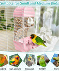 No Fuss Automatic Bird Feeder With Spill Proof Bottom Tray Keeps Your Cage Fresh While Dishing Out crisp seeds and clean water for small birds.