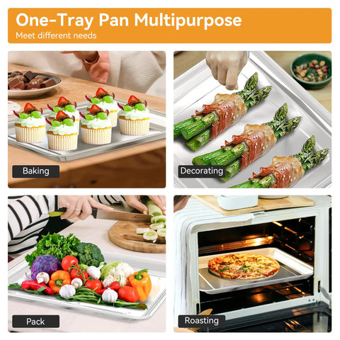 Replacement Stainless Steel Air Fryer Tray For Toaster Oven Models TOA-60 TOA-65 TOA-70 Mesh Basket Rack Dishwasher Safe 12.4 By 11 Inches Fits Right Size Durable Wire Rack Accessories Two-Piece Set