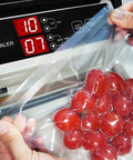 Nozzle Vacuum Sealer For Mylar And Smooth Bags 220W Food Saver With Adjustable Vacuum And Seal Time Auto Or Manual Modes Model MS175 sealing food