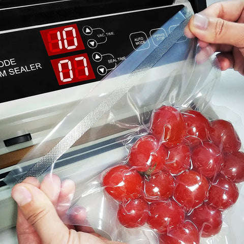Nozzle Vacuum Sealer For Mylar And Smooth Bags 220W Food Saver With Adjustable Vacuum And Seal Time Auto Or Manual Modes Model MS175 sealing food