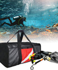 Rugged Large Mesh Dive Duffel Bag For Surf Scuba Snorkel Gear Beefy Heavy Duty PVC And 1600D Nylon Tote with dive equipment