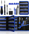 172 In 1 Magnetic Precision Screwdriver Kit With 156 Bits For Phones Computers Electronics Watches Laptops And Eyeglasses, Portable Repair Tool Set displayed in open carry case